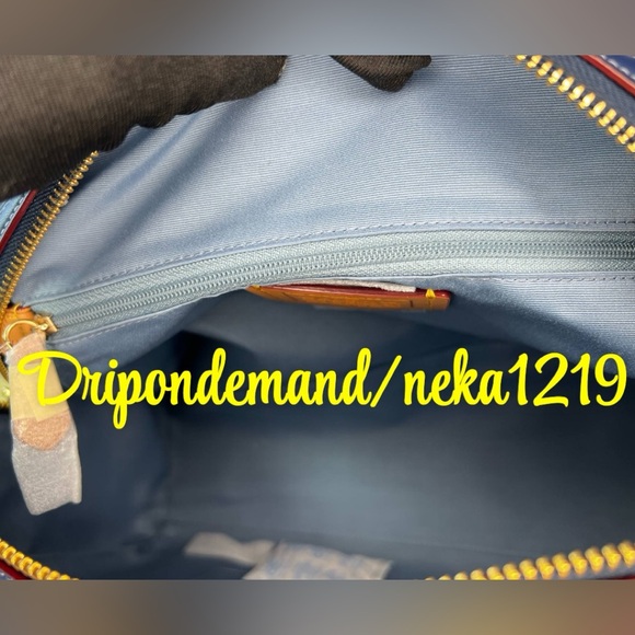 Coach Rowan Large Satchel Bag In Signature Canvas- Gold/Den Gold/Natural - Picture 10 of 11